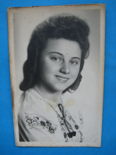 altes Foto,hübsche Frau Girl Portrait Studio Foto 1940
