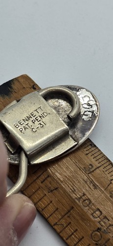 Vintage Indianer Sterlingsilber Bär Schlüsselanhänger - Hersteller markiert S - Bild 14 von 15
