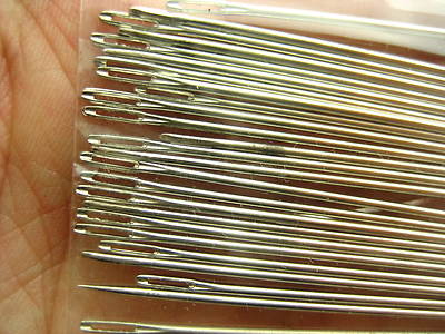 250 Stück große 6,5 cm Nadeln Handstiche Schwerlast Handnähnadeln
