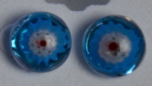 Pendientes de vidrio fundido hechos en EE. UU. con tachuelas de acero inoxidable E39 - Imagen 1 de 3