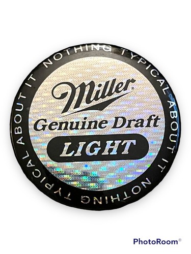 Miller Light Button Genuine Draft Beer “Nothing Typical About It” Pin Vintage  - Picture 1 of 2