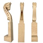 1pcs hand carved 5strings Horse head white violin neck 4/4,perfect workmanshi