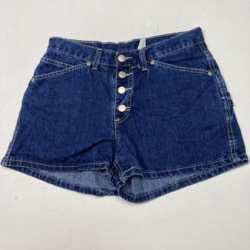 Jordache Vintage 90s 00s Womens Juniors Size 9/10 Denim Jean Shorts Carpenter 29 - Picture 2 of 11