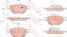 TRW GDB3355 Set de Pastillas de Freno, Disco de Freno para Honda