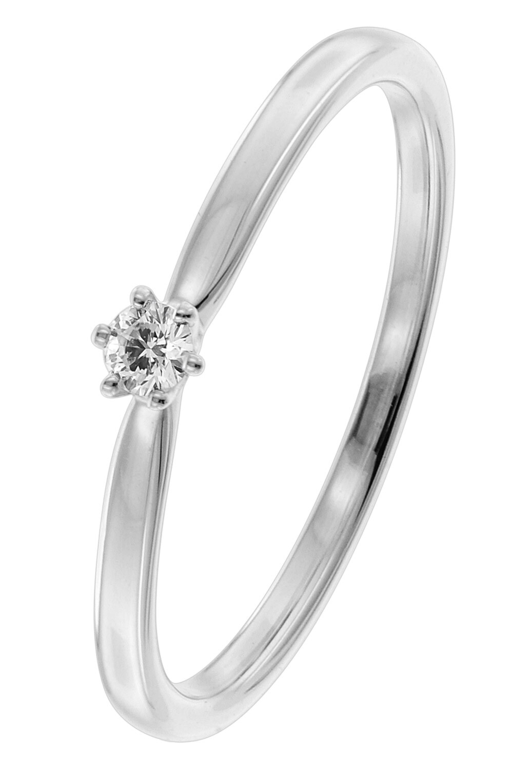 Бриллиантовое кольцо TRENDOR Schmuck Weißgold 585/14 тыс. Бриллиант 0,05 карата 26932.005WG