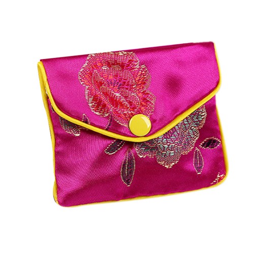 12Pcs Brocade Purse Pouch Small Jewelry Organizer for storing jewelry collection - Picture 8 of 10