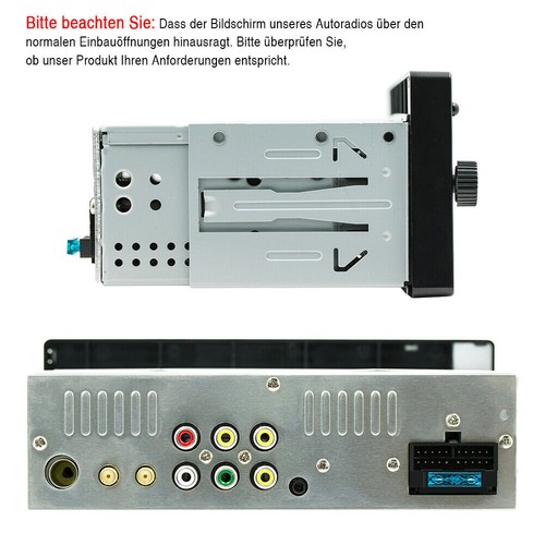 Android Auto Apple Carplay Autoradio 1 DIN GPS Navi RDS WIFI USB Mit Bildschirm - Bild 4 von 16