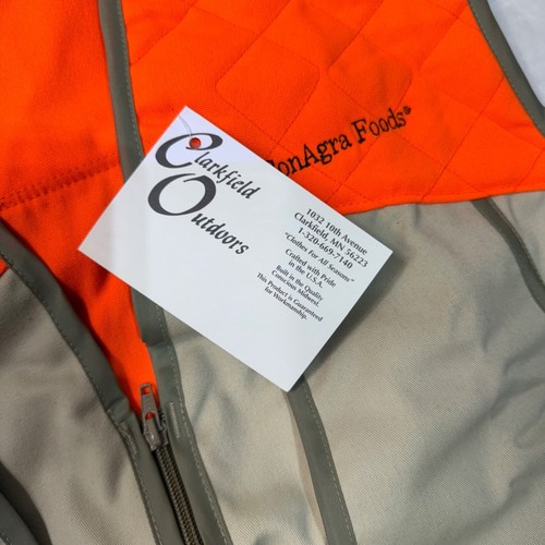 VTG NWT Clarkfield Outdoors Men’s XL Hunt/Shooting Vest Khaki/Orange USA - Picture 4 of 8