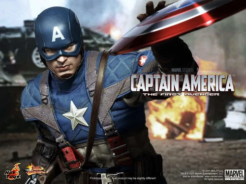 Hottoys Hot Toys MMS156 El Primer Vengador Capitán América Chris Evans 1/6 ¡NUEVO!