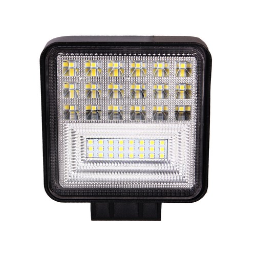 Barra de luz de trabajo LED cuadrada 48W 4" pulgadas punto inundación combo haz para camiones Jeep SUV A - Imagen 1 de 8