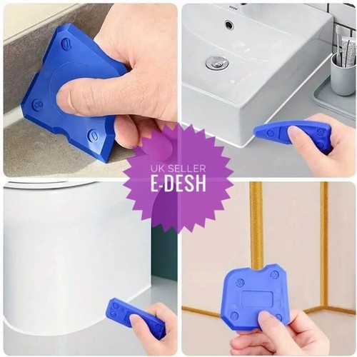4pcs Silicone Sealant Spreader Applicator Profile Home Aid Grout Tile Tool - Picture 7 of 8