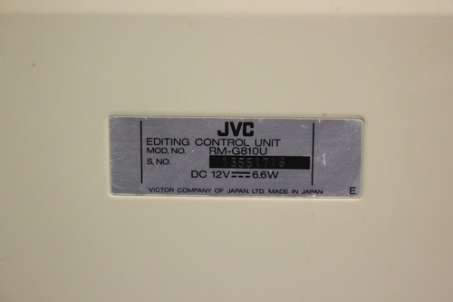 JVC RM-G810U EDITING CONTROL UNIT PARALLEL EDITING CONTROLLER UNTESTED - Picture 13 of 15
