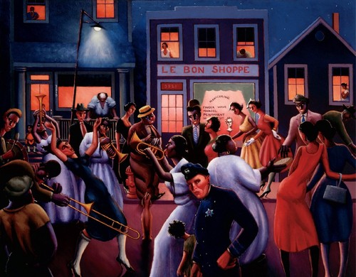 Blues By Archibald Motley - Quality Matte Print - FRAME ME - Picture 2 of 2