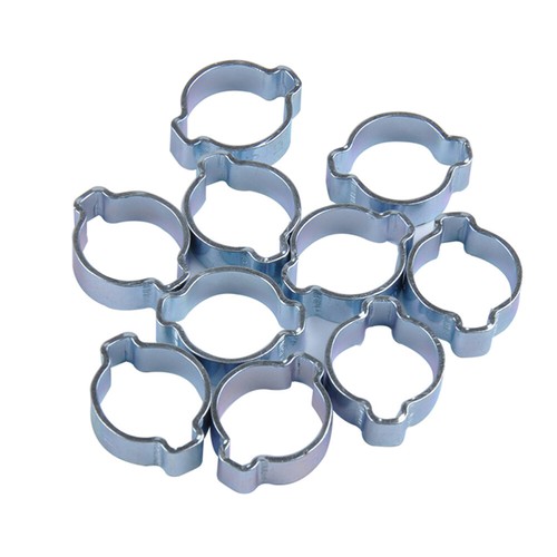 40PCS Gear Hose Clamps Hose Clip Clamp Hose Clamps Rings Double Ear Hose Clamp