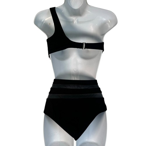 Shade & Shore Bikinihose schwarz Mesh High Waist Strand Pool Sommer M - Bild 9 von 11