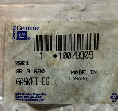 GM EGR Valve Gasket 10078909 90 95 Lumina Silhouette Trans Sport 3.1 - Picture 1 of 2