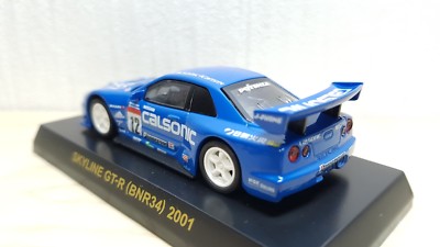 1/64 Kyosho 2001 CALSONIC NISSAN SKYLINE GT-R BNR34 R34 #12