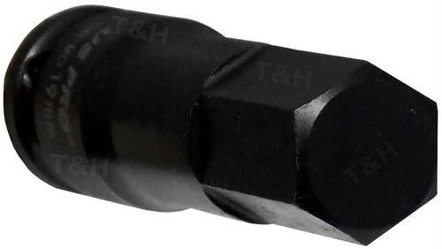 US.PRO TOOLS IMPACT HEX BIT Socket Set 1/2" Dr Impact Allen Keys H5 To H19 8pc - Picture 4 of 9