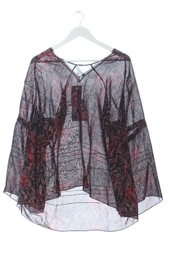 IRO Blusa de manga larga Mujeres Talla EU 38 negro-rojo-blanco puro look casual - Imagen 5 de 5