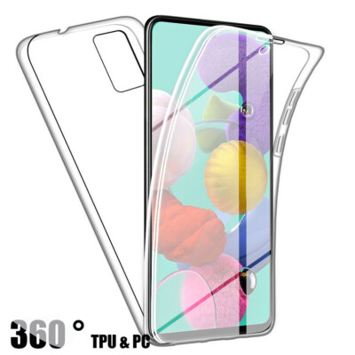 For Samsung Galaxy S10 S20 FE Plus 360° Full Protect Clear Soft TPU+PC  Case Cov