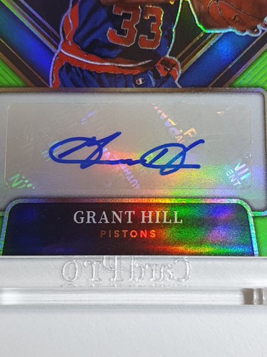 2021 Panini Select Grant Hill #AUTO NEON GREEN /99 Signatures - Ready to Grade - Picture 2 of 4