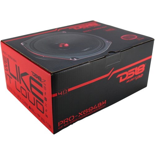 6x9" 200 Watt RMS 4-Ohm Midrange Loud Speaker w/ Grill PRO-X694BM DS18 - Picture 9 of 9