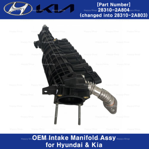 283102A804 Conjunto de colector de admisión genuino OEM para Hyundai i40 ix35 Kia Sportage - Imagen 3 de 3