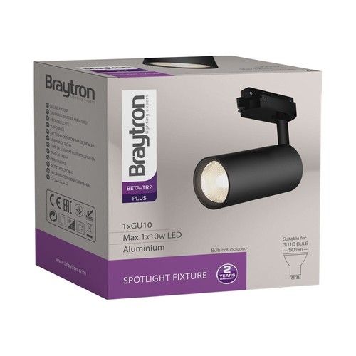 LED GU10 Schienenstrahler 1-Phasen-System, schwenkbar & drehbar Schwarz max. 10W - Bild 6 von 8