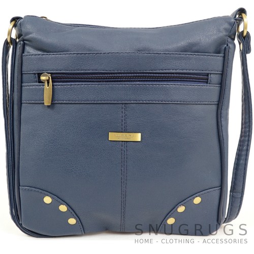 Damen / Damen Kunstleder Umhängetasche/Schultertasche mit Nieten Design - Bild 8 von 16