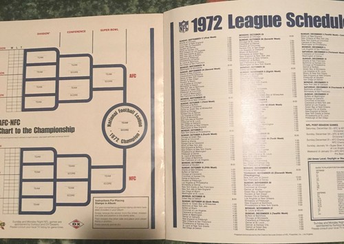 1972 Sunoco NFL UNOPENED 128 Page Word and Picture Album of NFL Players/Teams! - Picture 7 of 9