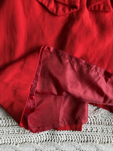 Cue size 8 red peplum sheath dress sleeveless round neck fitted bodice - Picture 11 of 11