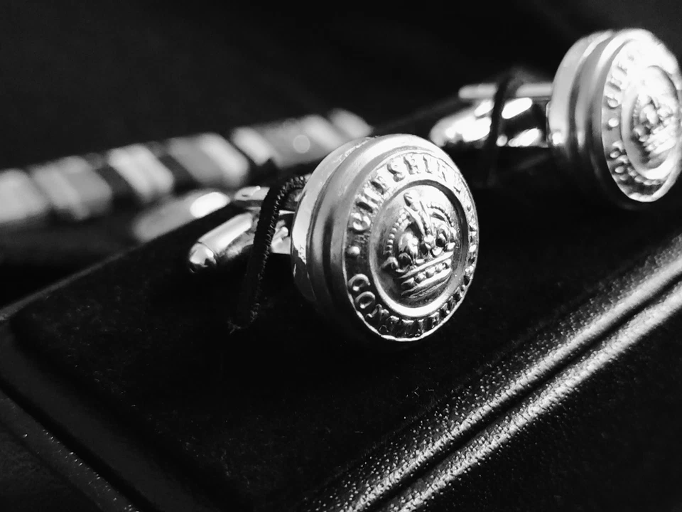 Vintage and rare Cheshire 1902 - 1953 Genuine Police Tunic Button Cufflinks. - Image 3 of 4