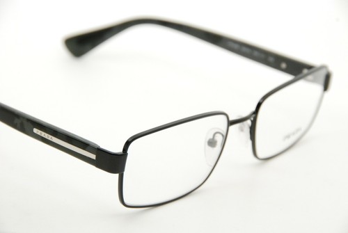 Authentic Prada VPR 60Q 1BO-1O1 56mm Matte Black Marble Gray Glasses Italy - Picture 4 of 10