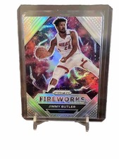 Jimmy Butler 2020-21 Panini Prizm Fireworks Silver #16 - Miami Heat
