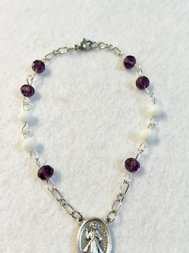 KANSAS STATE ROSARY AUTO CAR MIRROR UNIVERSITY NECKLACE ORNAMENT WILDCATS  - Picture 4 of 5