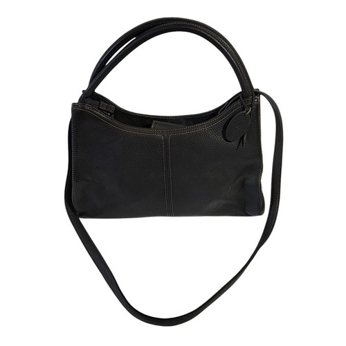 ROLFS Black Genuine Leather Bag Double Handle & Crossbody Strap Quite Luxury USA - Picture 12 of 12