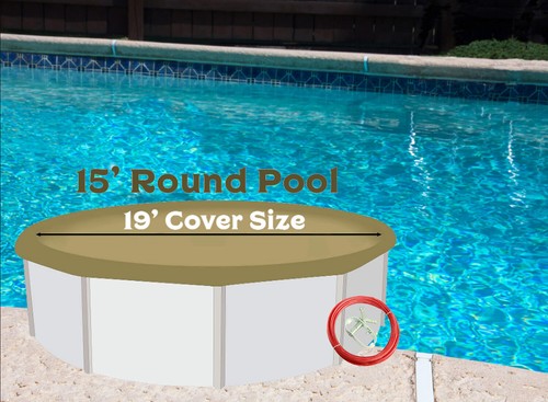 Supreme Plus Above Ground Round Swimming Pool Winter Cover - (Choose Size) - Picture 8 of 14
