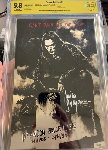 Crow: Lethe #3 Mico Suayan Signed/Remarked One of a kind!!! Virigin Metal 44/75