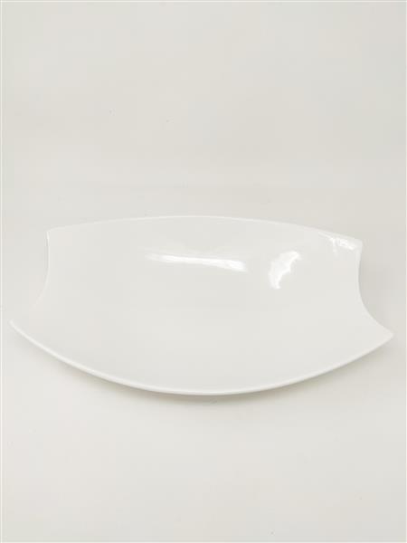 3 StüCk Schale Oval Dekorschale Porzellan Weiss Salatschale Obstschale Ø 31/21-image