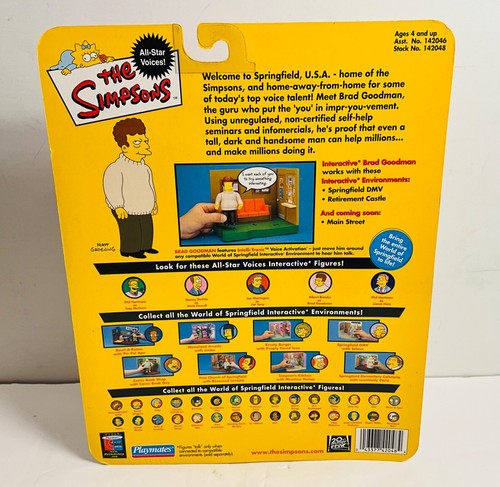 Figura de acción Playmates Los Simpson Brad Goodman World of Springfield serie 2 - Imagen 3 de 4