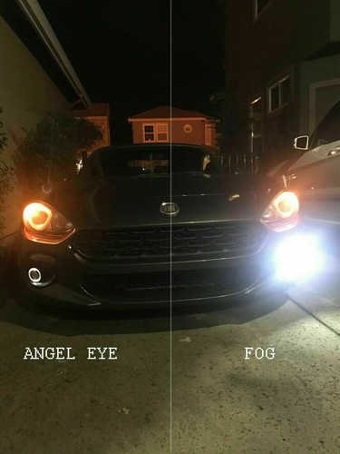 LED Halo Angel Eye Fog Lamps Driving Light Kit for 2017-2020 Fiat 124 Spider  - Foto 1 di 9