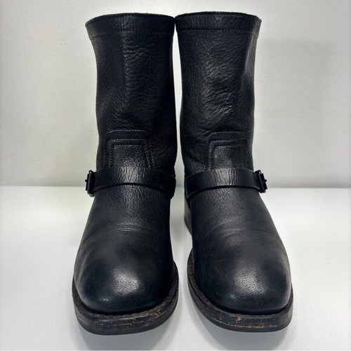 Rag & Bone Womens Oliver Black Leather Slip On Moto Biker Boots Size 37.5 - Bild 3 von 13