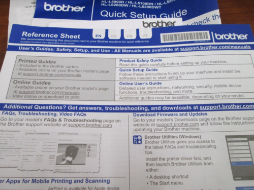 41 Prints* Brother HL-L5000D Monochrome Laser Printer HLL5000D - 1200 X 1200 Dpi - Afbeelding 17 van 17