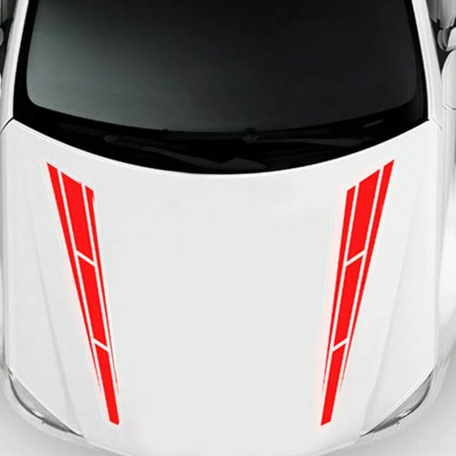 2x Racing Sport Hood Roof Sticker Decal Stripe Graphic Decor for Car Truck - Picture 4 of 6