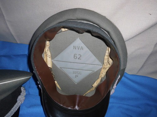 Taille 57, Jamais Utilisé Allemand Armée Nva & MFS Officier 1989 Casquette Stasi - Picture 6 of 7