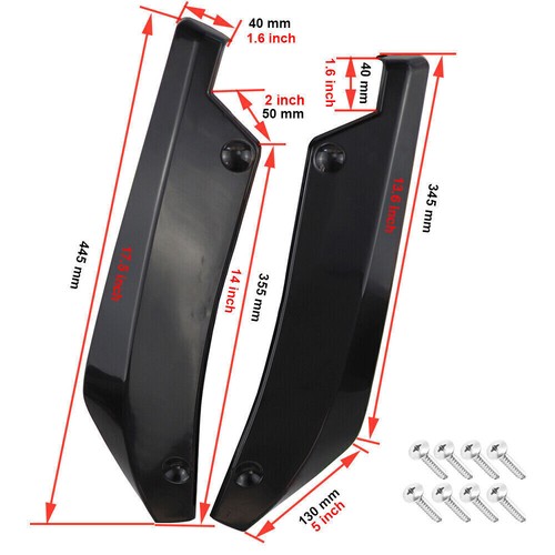 Kit de cuerpo divisor de labios para parachoques delantero trasero para Mini Cooper/falda lateral/varillas de puntal - Imagen 4 de 13