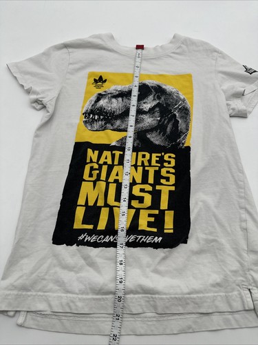 H&M T-Shirt Youth Girl Size 12 Graphic Print White Jurassic World..#13381 - Picture 6 of 9