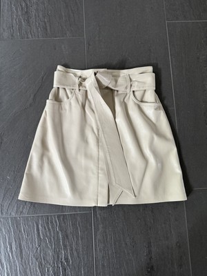 Nanushka Lederrock Meda Kunstlederrock Nanushka Minirock Veganes Leder S XS