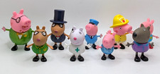 Lot of 9 Peppa Pig Action Figures Peppa Pedro Mandy Danny  Daddy Pig