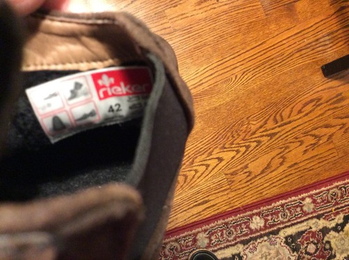 Rieker Men’s Ankle Boots Size 42- US-8.5 Brown Suede slip -on NEW - Picture 8 of 11